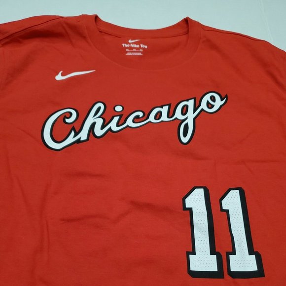 NWT Chicago Bulls DeMar DeRozan Red 2021 City Edition Nike Jersey T-Shirt XXL - Picture 2 of 8